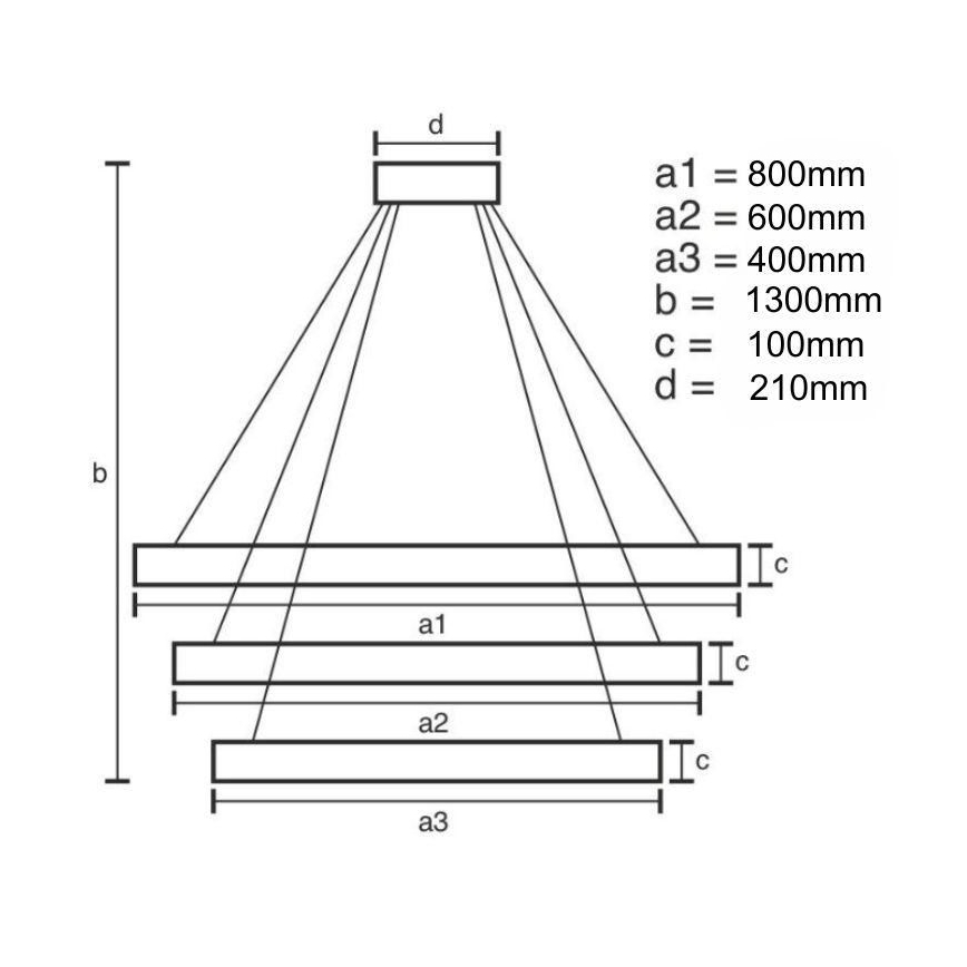 Lámpara de araña de cristal LED regulable en una cadena LED/115W/230V 3000-6500K cromo/dorado + control remoto