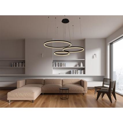 Lámpara de araña LED regulable LED/125W/230V 3000-6500K + control remoto