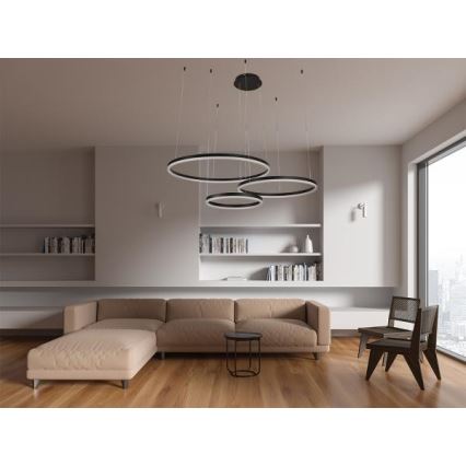 Lámpara de araña LED regulable LED/125W/230V 3000-6500K + control remoto