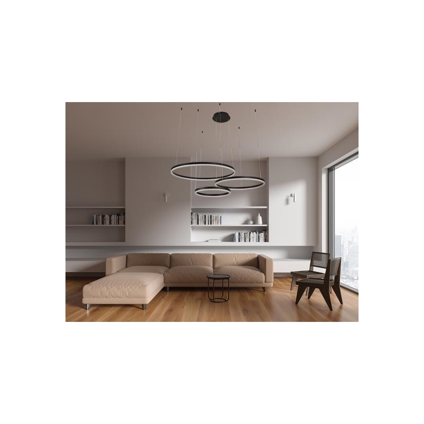 Lámpara de araña LED regulable LED/125W/230V 3000-6500K + control remoto