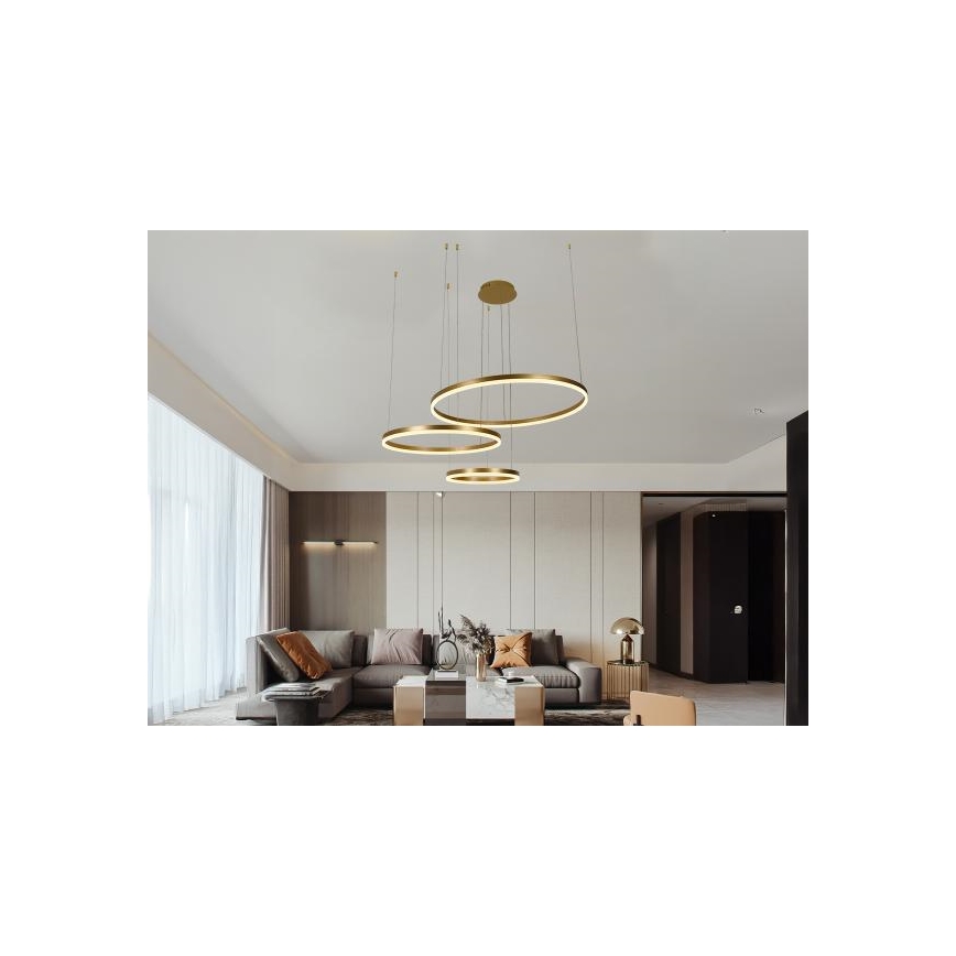Lámpara de araña LED regulable LED/125W/230V 3000-6500K + control remoto