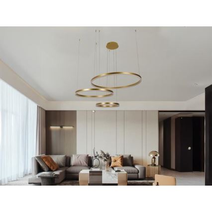 Lámpara de araña LED regulable LED/125W/230V 3000-6500K + control remoto
