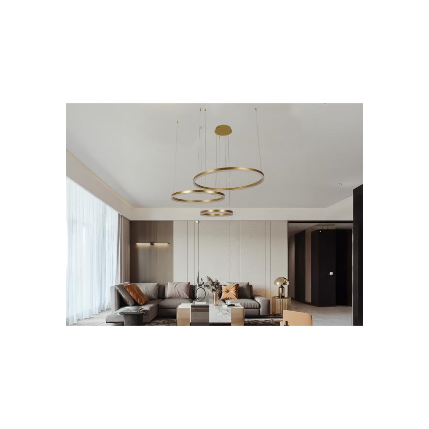 Lámpara de araña LED regulable LED/125W/230V 3000-6500K + control remoto