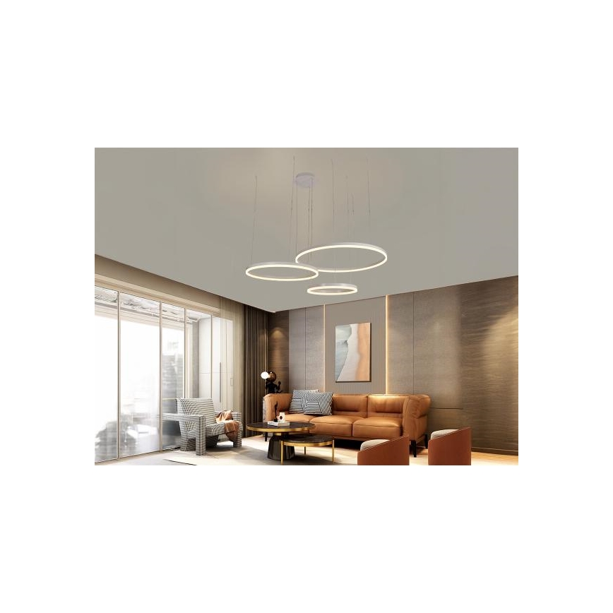 Lámpara de araña LED regulable LED/125W/230V 3000-6500K + control remoto