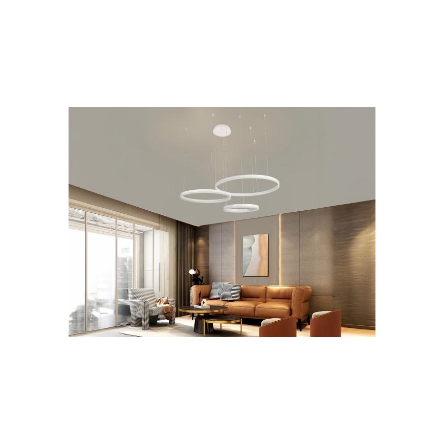 Lámpara de araña LED regulable LED/125W/230V 3000-6500K + control remoto