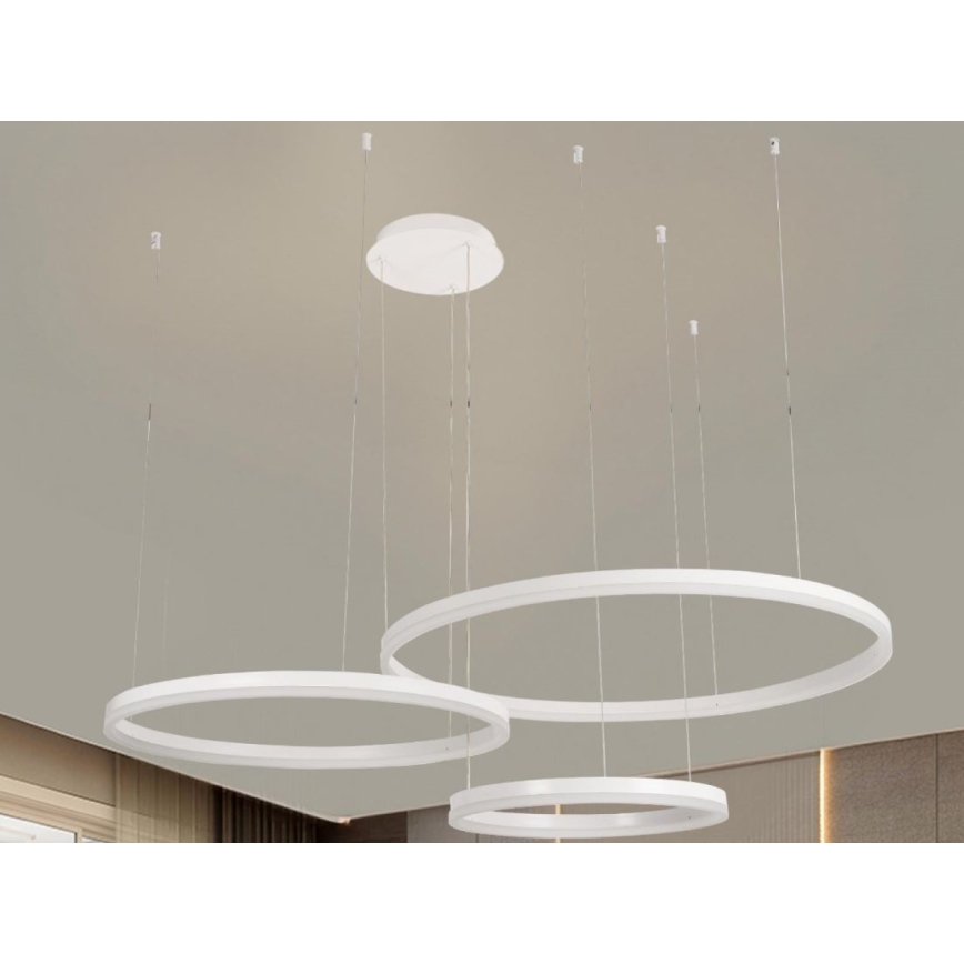 Lámpara de araña LED regulable LED/125W/230V 3000-6500K + control remoto