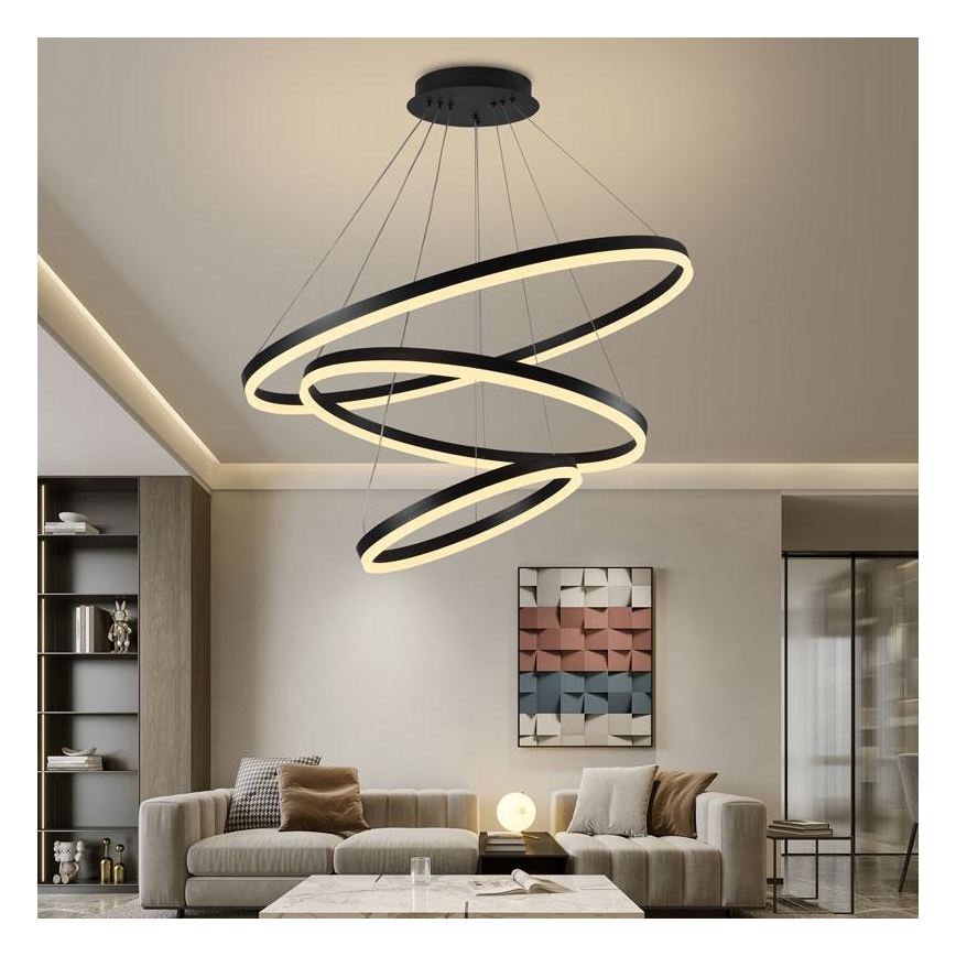 Lámpara de araña LED regulable LED/125W/230V 3000-6500K + mando a distancia