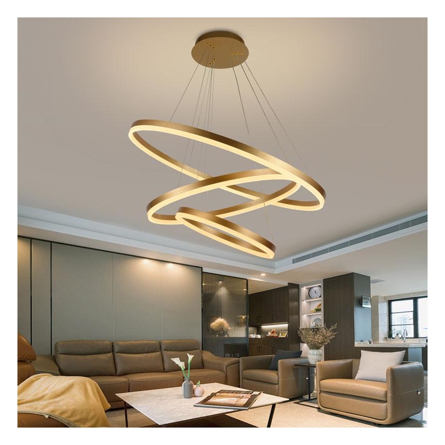 Lámpara de araña LED regulable LED/125W/230V 3000-6500K + mando a distancia