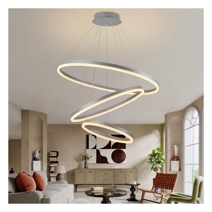 Lámpara de araña LED regulable LED/125W/230V 3000-6500K + mando a distancia