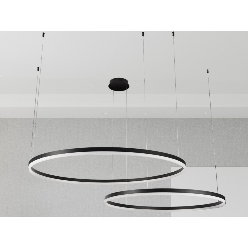 Lámpara de araña LED regulable LED/128W/230V 3000-6500K + control remoto