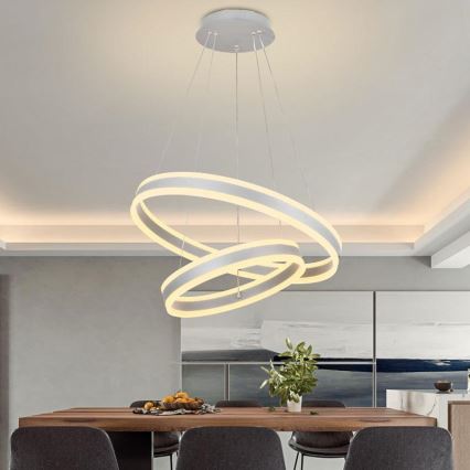 Lámpara de araña LED regulable LED/135W/230V 3000-6500K diá. 60 cm + control remoto