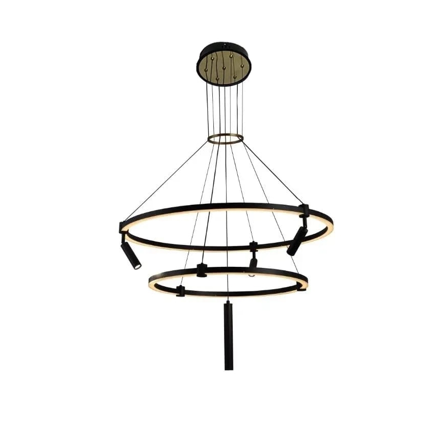 Lámpara de araña LED regulable LED/140W/230V 3000-6500K + control remoto