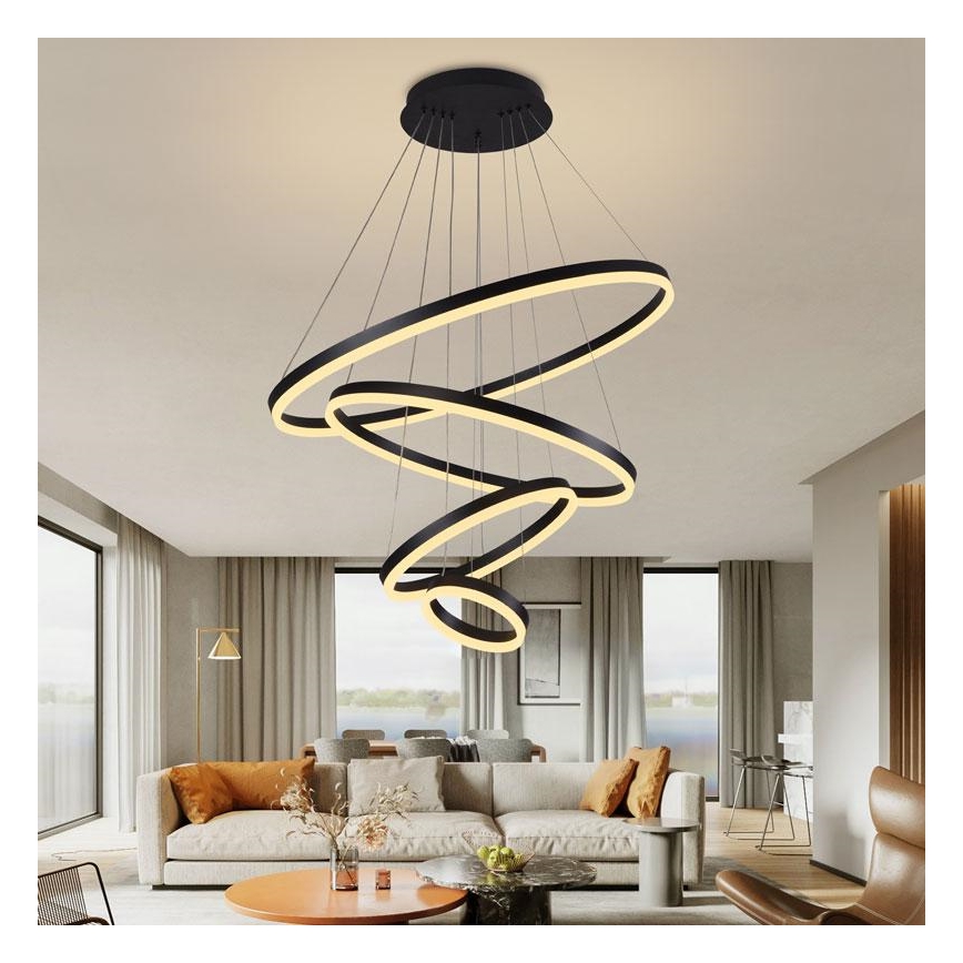 Lámpara de araña LED regulable LED/165W/230V 3000-6500K + mando a distancia