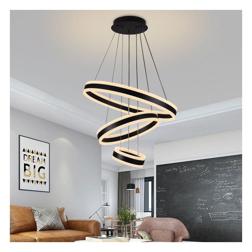 Lámpara de araña LED regulable LED/165W/230V 3000-6500K + mando a distancia