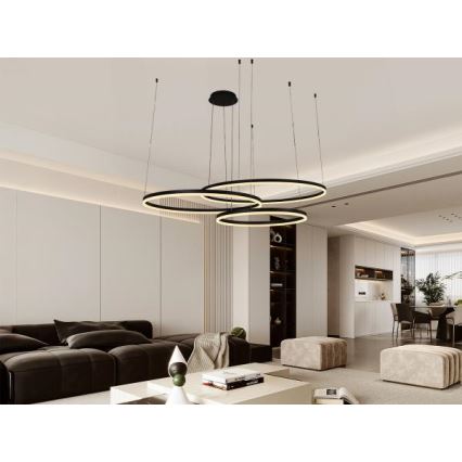 Lámpara de araña LED regulable LED/170W/230V 3000-6500K + control remoto