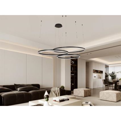 Lámpara de araña LED regulable LED/170W/230V 3000-6500K + control remoto