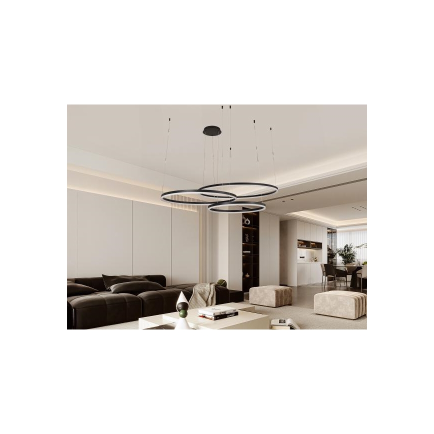 Lámpara de araña LED regulable LED/170W/230V 3000-6500K + control remoto