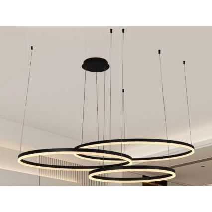 Lámpara de araña LED regulable LED/170W/230V 3000-6500K + control remoto