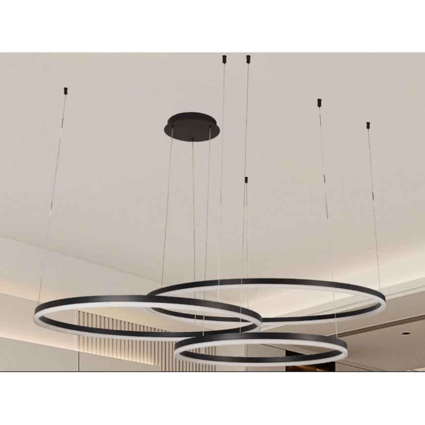 Lámpara de araña LED regulable LED/170W/230V 3000-6500K + control remoto