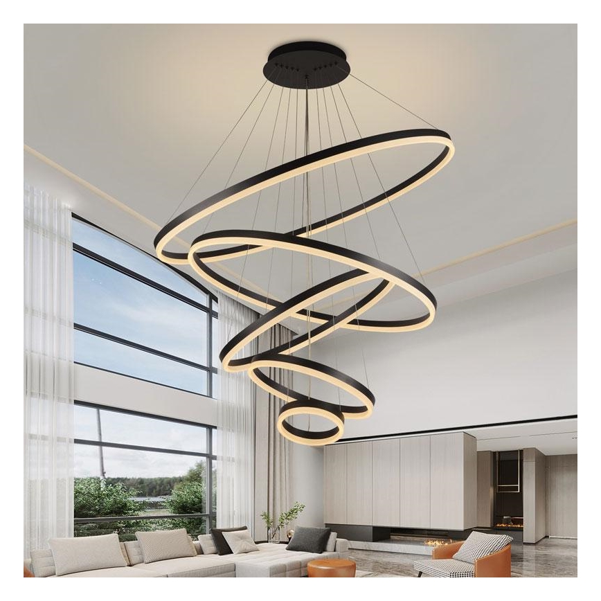 Lámpara de araña LED regulable LED/210W/230V 3000-6500K + mando a distancia