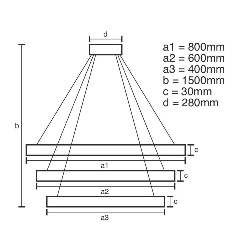 Lámpara de araña de cristal LED regulable en una cadena LED/210W/230V 3000-6500K plata + control remoto