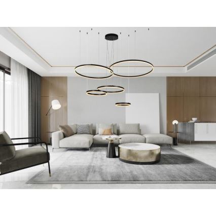 Lámpara de araña LED regulable LED/220W/230V 3000-6500K + control remoto