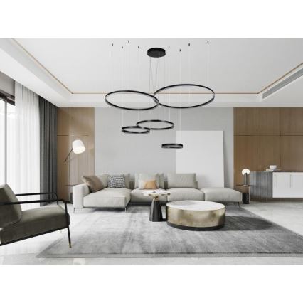 Lámpara de araña LED regulable LED/220W/230V 3000-6500K + control remoto
