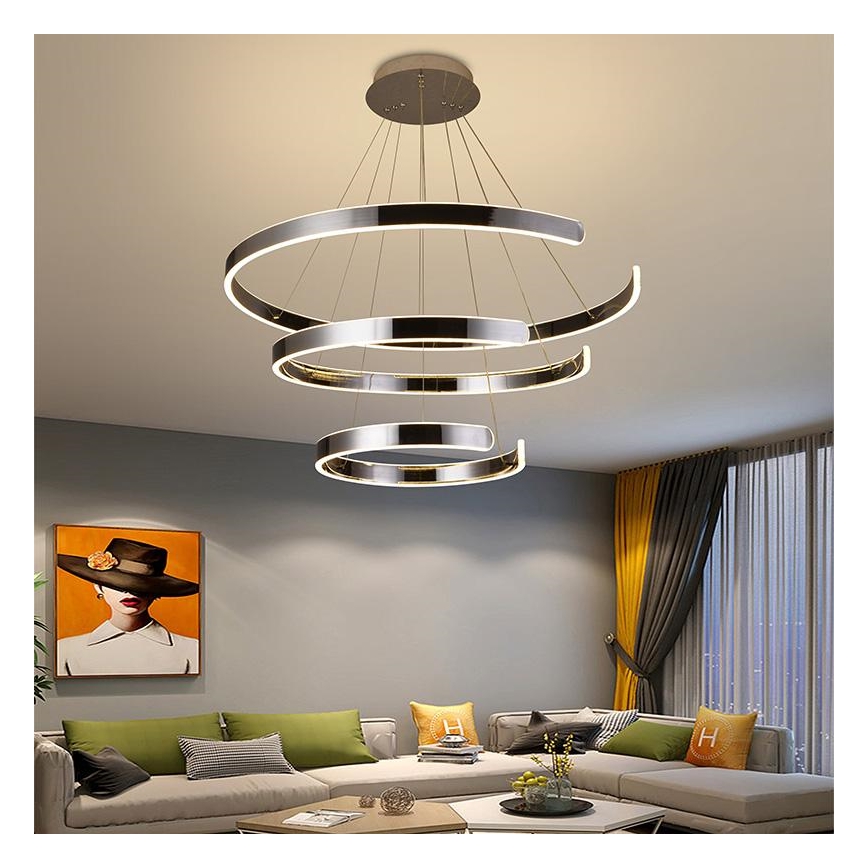 Lámpara de araña LED regulable LED/220W/230V 3000-6500K + mando a distancia
