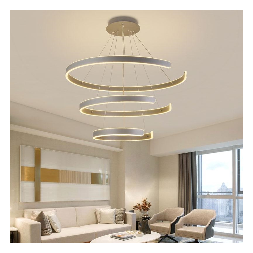 Lámpara de araña LED regulable LED/220W/230V 3000-6500K + mando a distancia