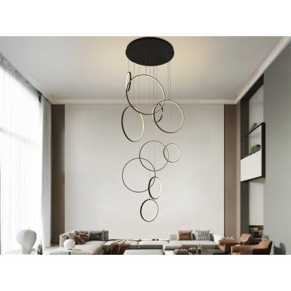Lámpara de araña LED regulable LED/290W/230V 3000-6500K + control remoto