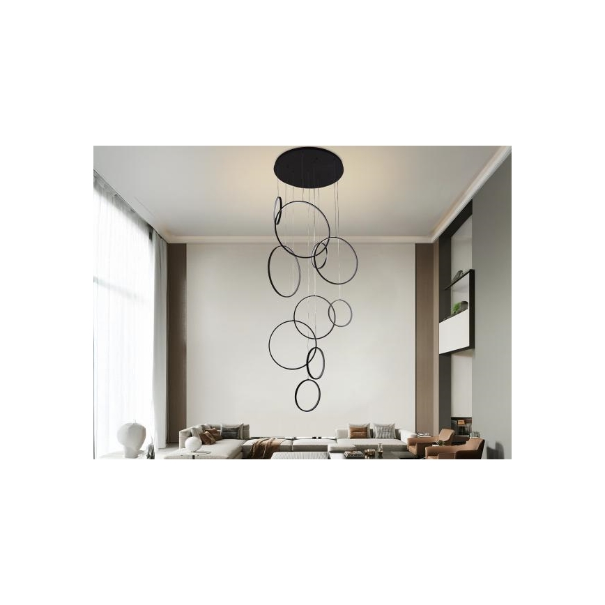 Lámpara de araña LED regulable LED/290W/230V 3000-6500K + control remoto