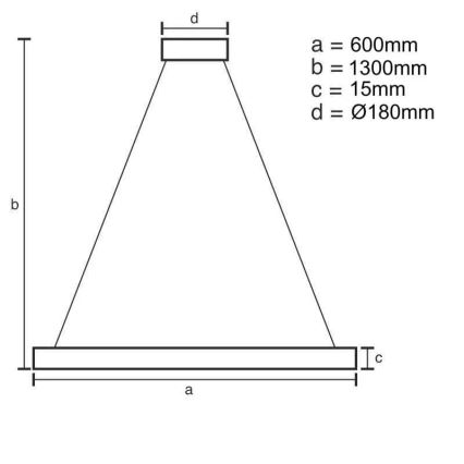 Lámpara de araña LED regulable LED/40W/230V 3000-6500K + control remoto