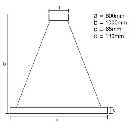 LED Regulable cristal Lámpara araña en una cadena LED/40W/230V 3000-6500K cromo + control remoto