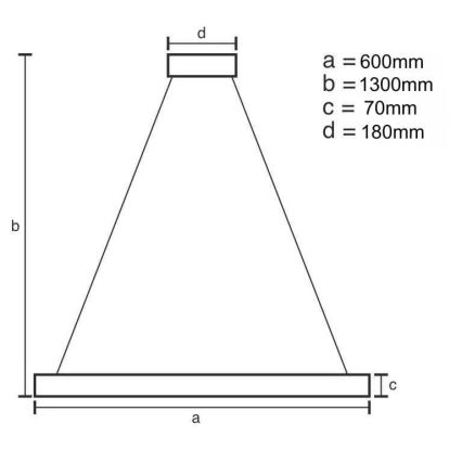 LED Regulable cristal Lámpara araña en una cadena LED/40W/230V 3000-6500K dorado + control remoto