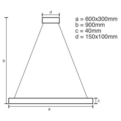 Lámpara de araña LED regulable LED/40W/230V 3000-6500K + mando a distancia