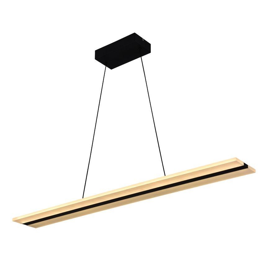 Lámpara de araña LED regulable LED/40W/230V 3000-6500K negro + control remoto