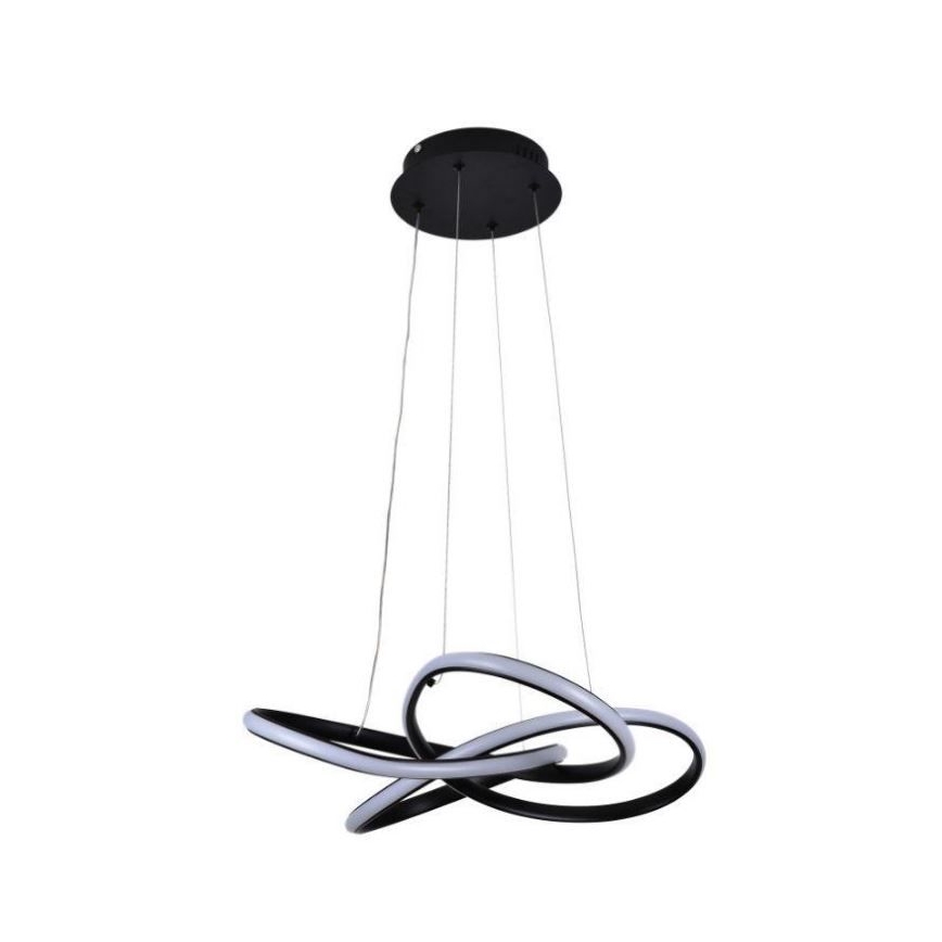 Lámpara de araña LED regulable LED/40W/230V 3000-6500K negro + control remoto
