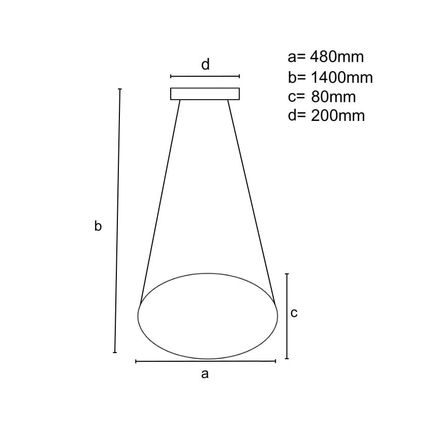 Lámpara de araña LED regulable LED/40W/230V 3000-6500K negro + control remoto
