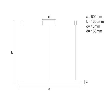 Lámpara de araña LED regulable LED/42W/230V 3000-6500K + control remoto