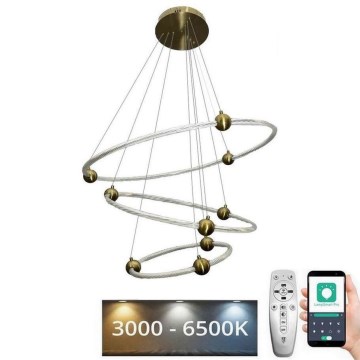 Lámpara de araña LED regulable LED/45W/230V 3000-6500K diá. 80 cm + control remoto