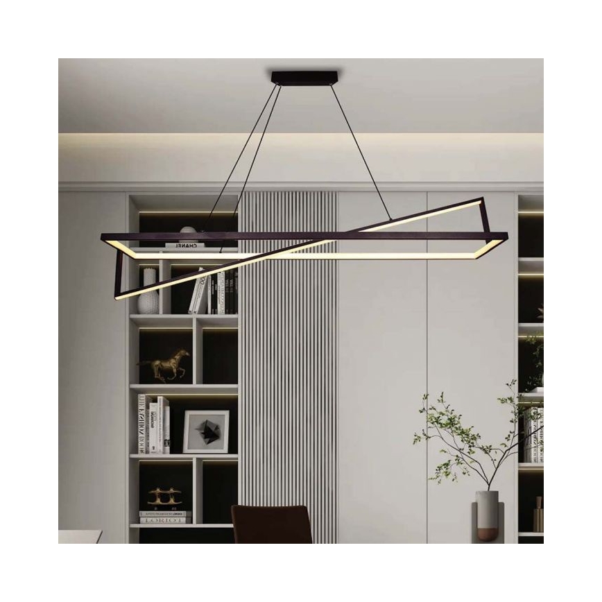 Lámpara de araña LED regulable LED/45W/230V 3000K 114 cm negro