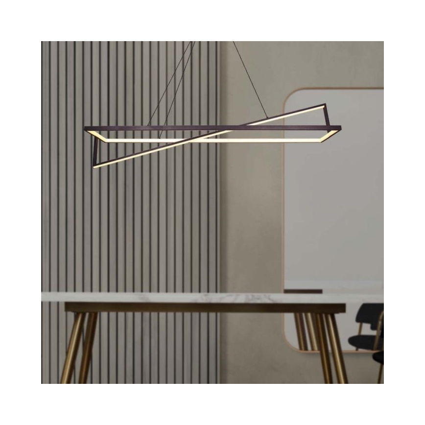 Lámpara de araña LED regulable LED/45W/230V 3000K 114 cm negro