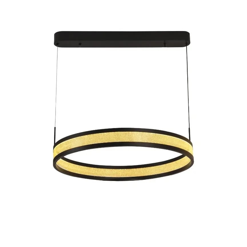 Lámpara de araña LED regulable LED/45W/230V 3000-6500K negro + control remoto