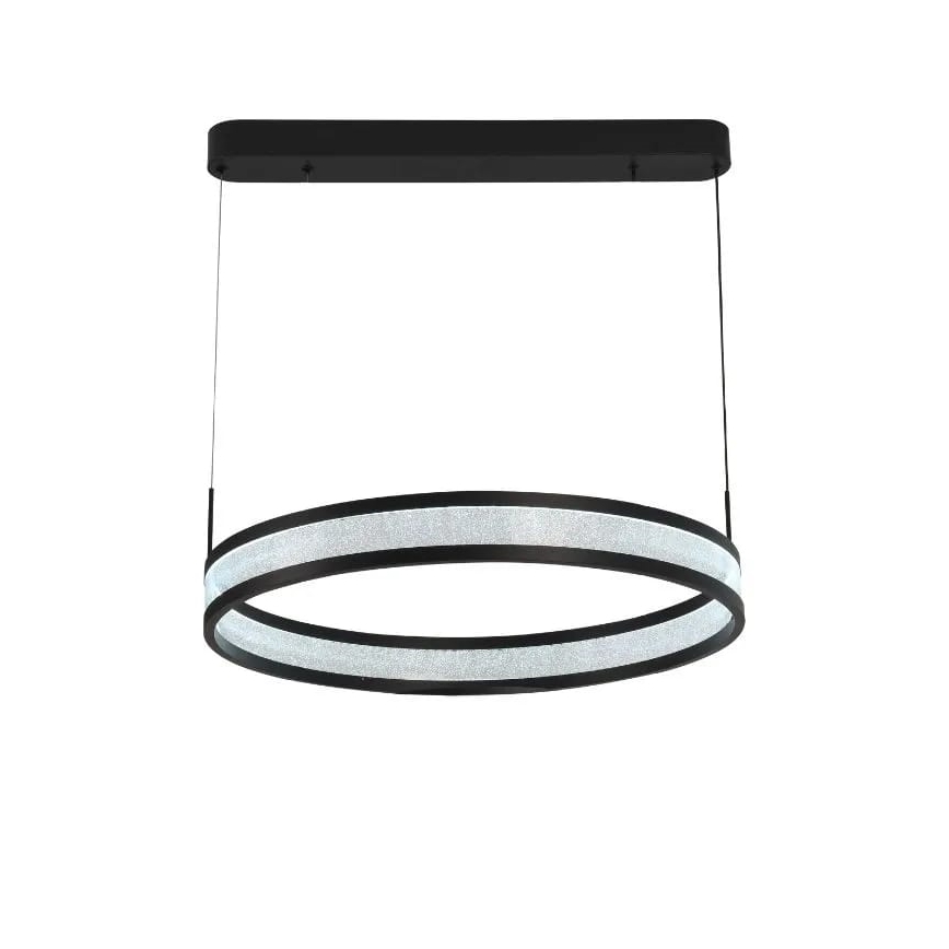 Lámpara de araña LED regulable LED/45W/230V 3000-6500K negro + control remoto