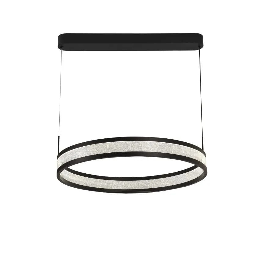 Lámpara de araña LED regulable LED/45W/230V 3000-6500K negro + control remoto