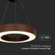 Lámpara de araña LED regulable LED/50W/230V 4000K diá. 60 cm marrón