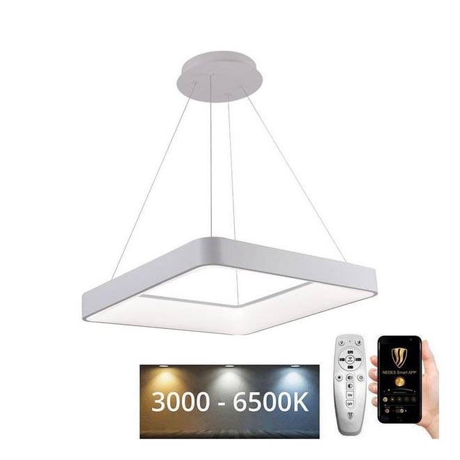 Lámpara de araña LED regulable LED/55W/230V 3000-6500K blanco + control remoto