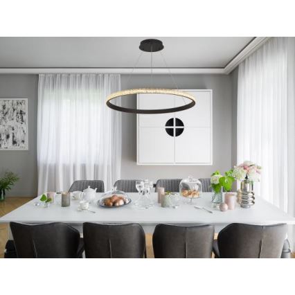 Lámpara de araña LED regulable LED/55W/230V 3000-6500K + control remoto