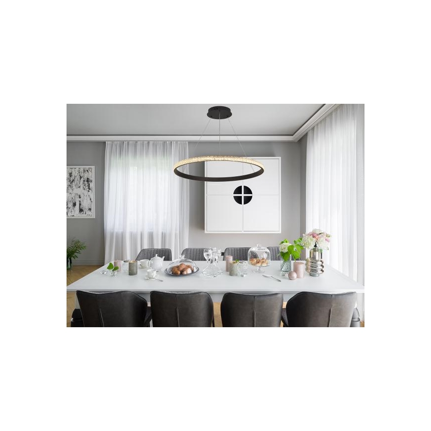 Lámpara de araña LED regulable LED/55W/230V 3000-6500K + control remoto