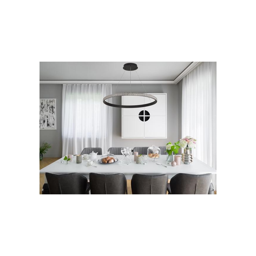 Lámpara de araña LED regulable LED/55W/230V 3000-6500K + control remoto